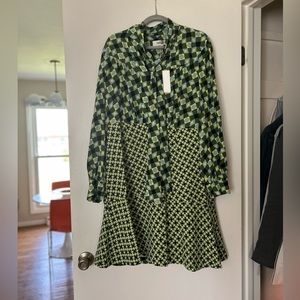 NWT Diane Von Furstenberg DVF Alcina Dress (Sz 16) - signature diamond print